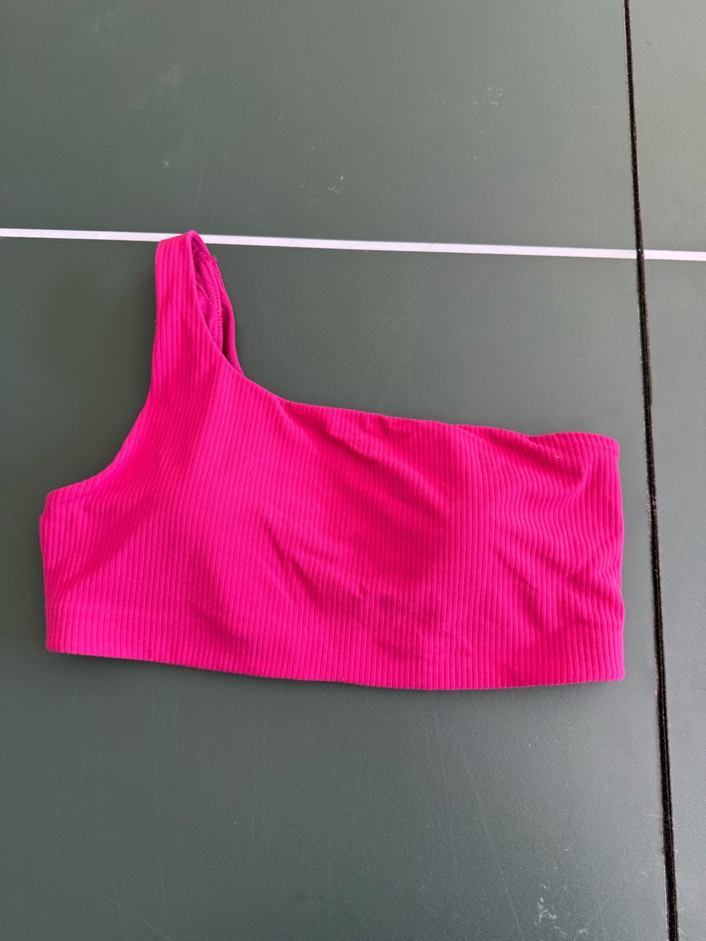 lululemon athletica One-Shoulder Ribbed Bikini Top - Hot Pink